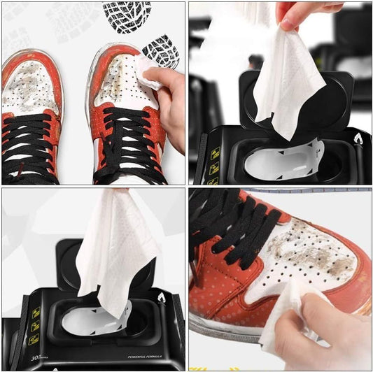 Instant Sneaker & Shoe Cleaning Wipes – Pack of 80